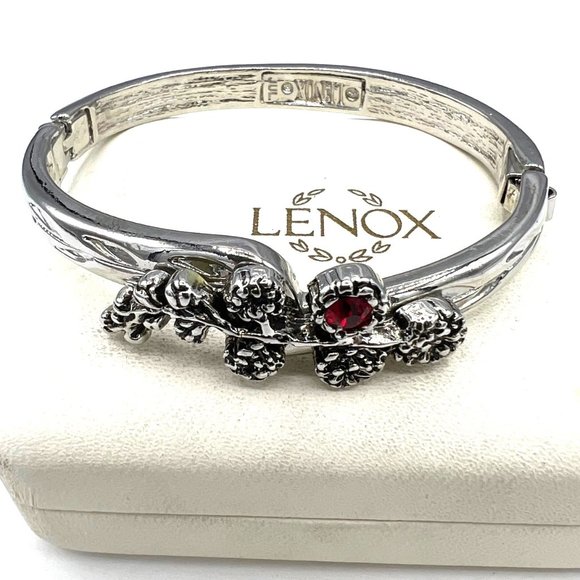 Lenox Jewelry Vintage Lenox Flower The Month July Larkspur Red